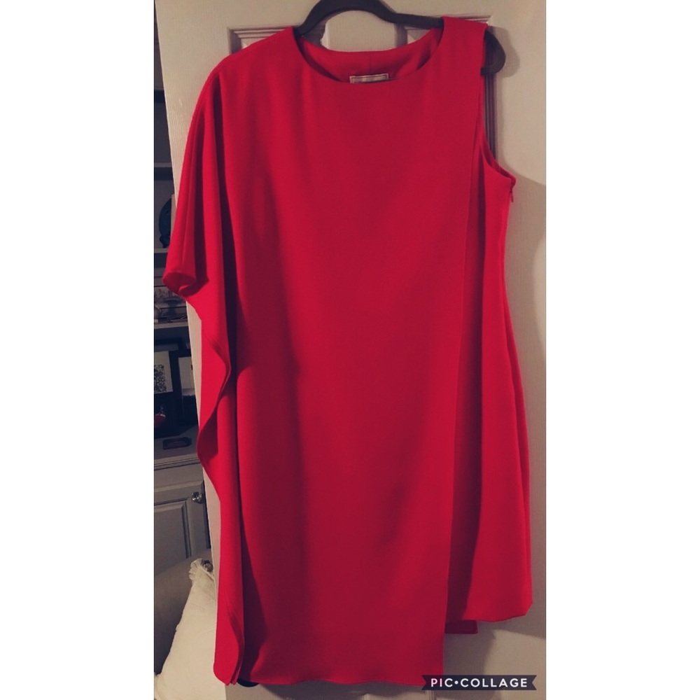 KATHERINE KELLY hot pink dress